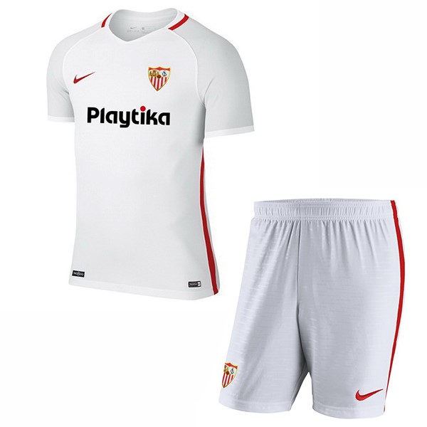 Sevilla Trikot Heim Kinder 2018-19 Blanco Fussballtrikots Günstig